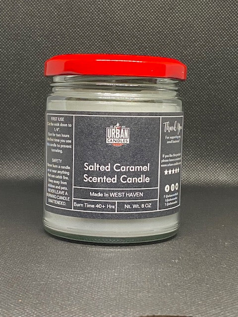 Salted Caramel Scented Candle 8 oz